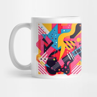 Memphis Design Rockabilly Abstract Mug